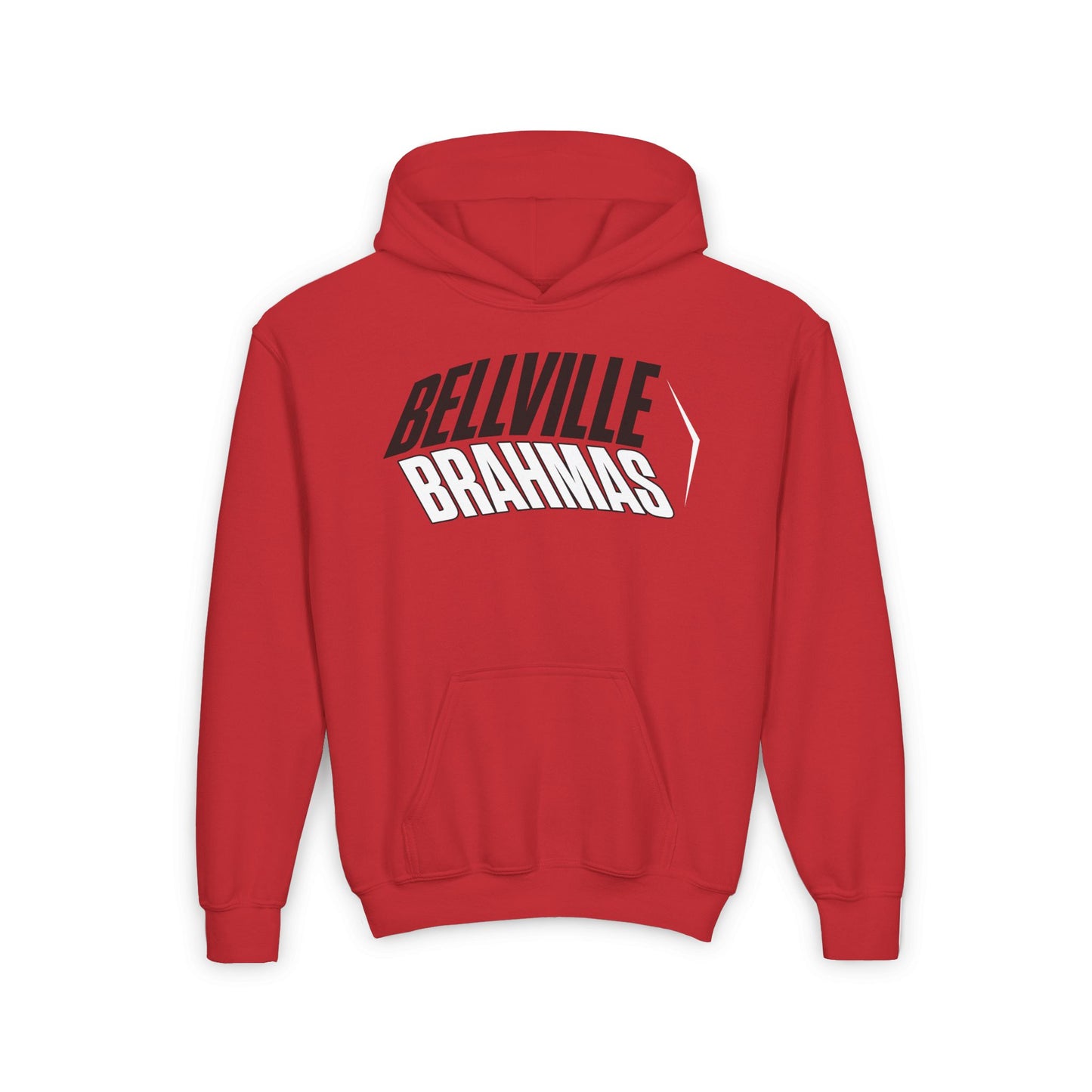 Bellville Brahmas (Angled) Youth Heavy Blend Hoodie