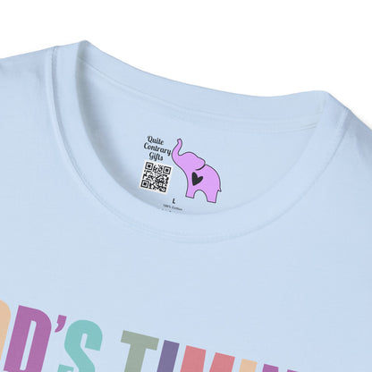 God's Timing/Will/Plan/Glory Not Mine Adult T-shirt