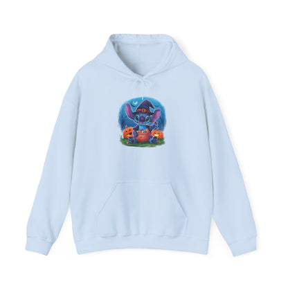 Spooky Stitch w/Pumpkins Heavy Blend™ Hooded Sweatshirt