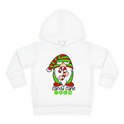 Candy Cane Crew Gnome Toddler Pullover Fleece Hoodie