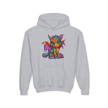 Colorful Baby Dragon Youth Hoodie