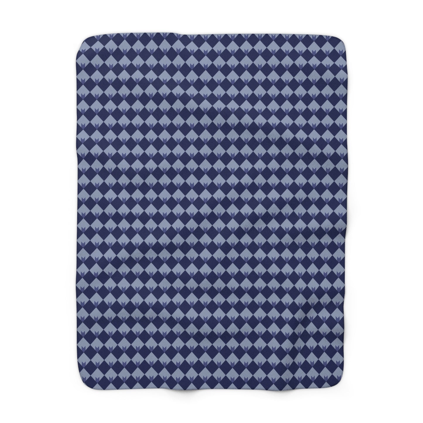 Diamond Bloom-Navy & Periwinkle Basic Bedding Set
