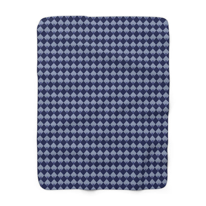 Diamond Bloom-Navy & Periwinkle Basic Bedding Set