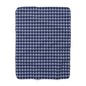 Diamond Bloom-Navy & Periwinkle Fleece Blanket