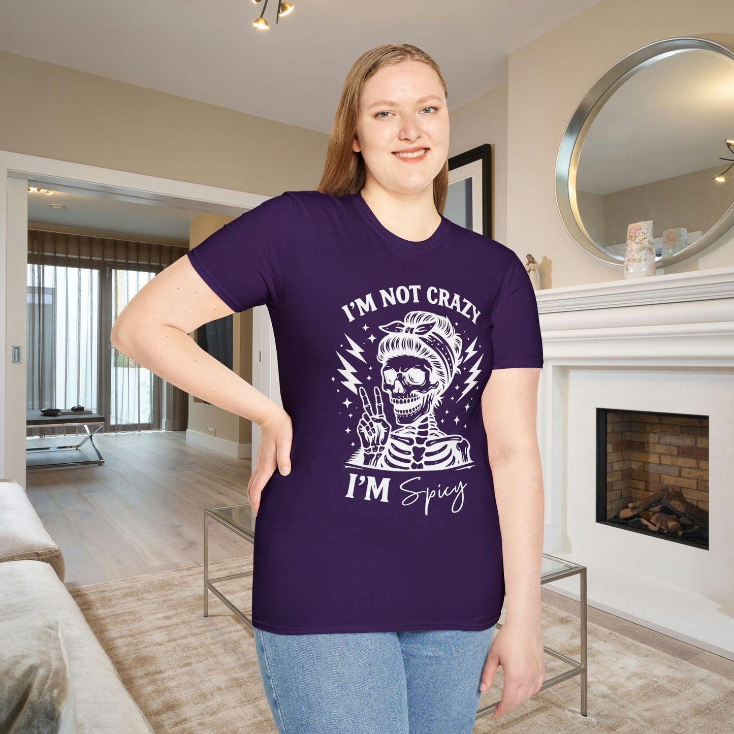 I'm Not Crazy I'm Spicy Adult T-shirt