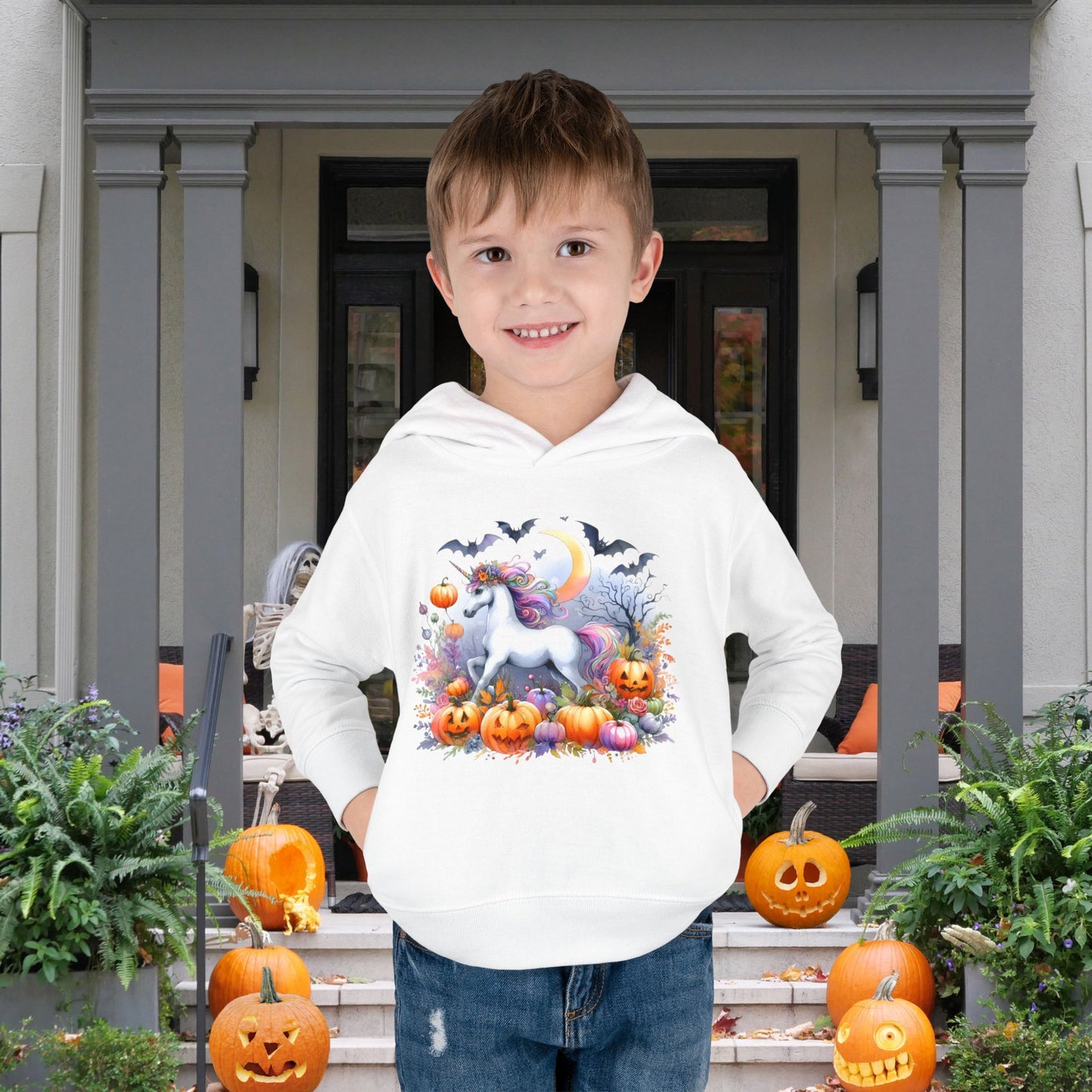 Halloween Unicorn Toddler Hoodie
