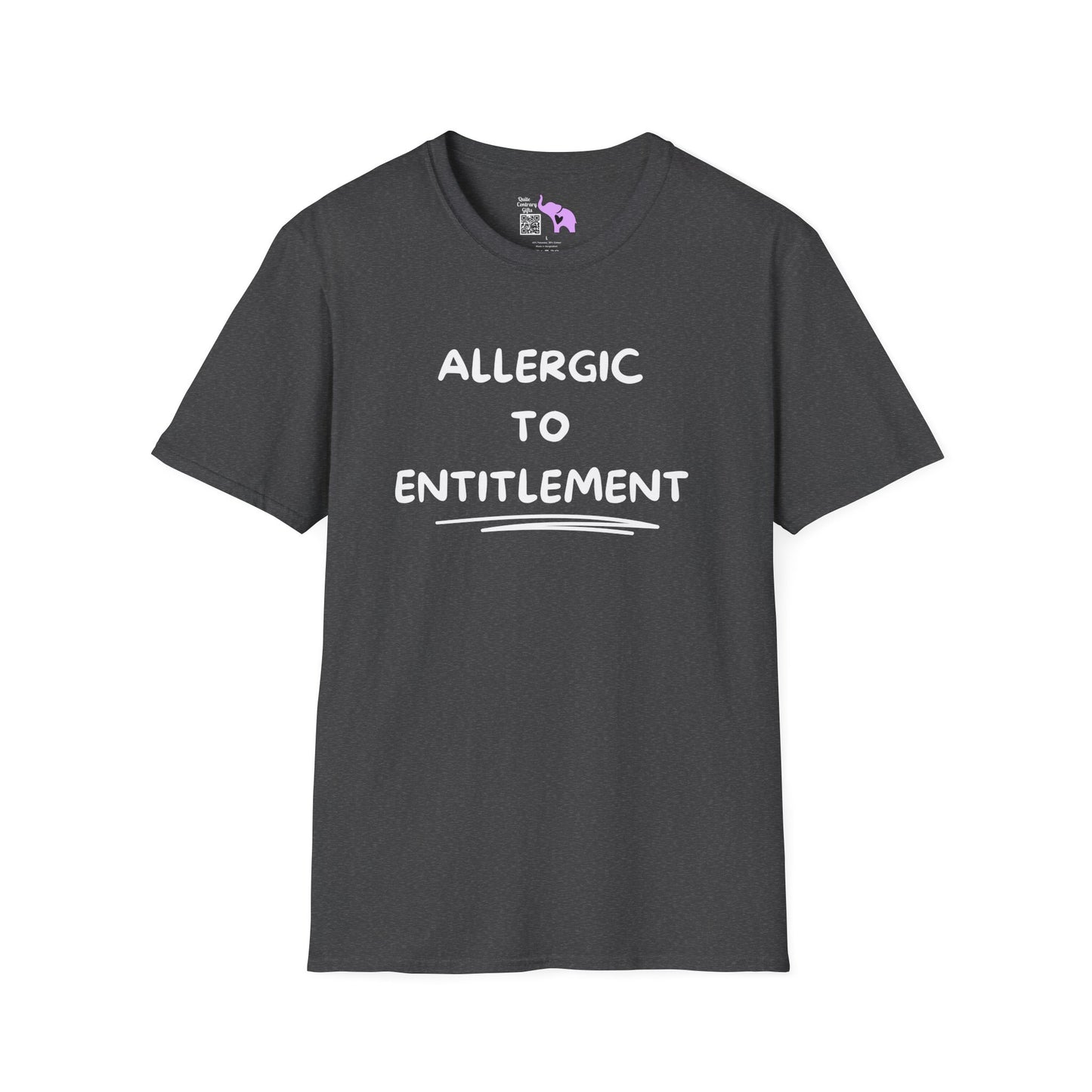Allergic To Entitlement Adult T-shirt