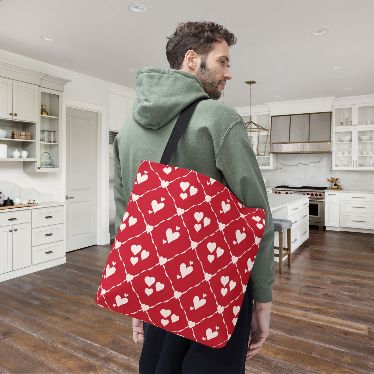 Sweetheart Trellis Canvas Tote Bag