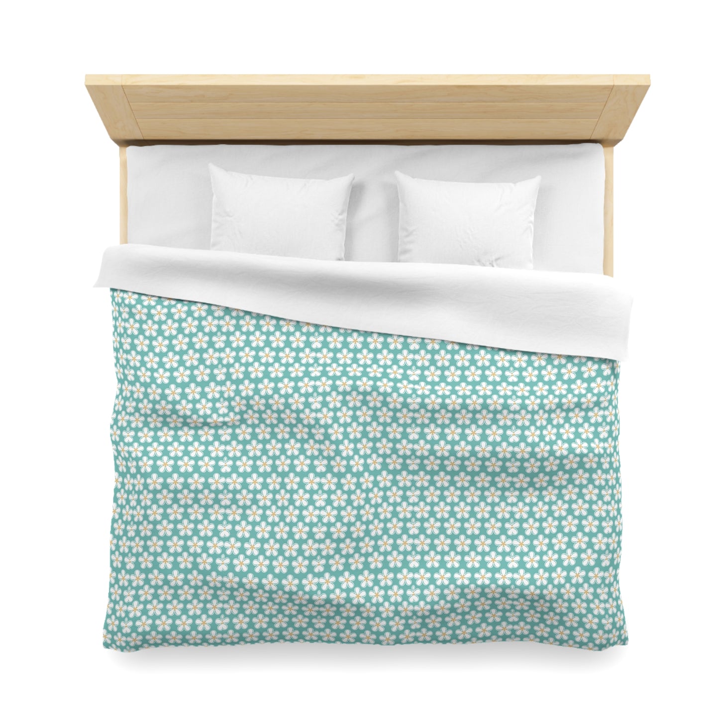 Tealberry Blooms Microfiber Duvet Cover