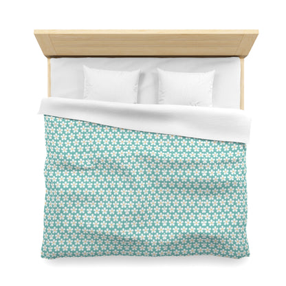 Tealberry Blooms Microfiber Duvet Cover