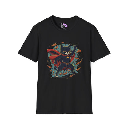 Superhero Cat Adult T-shirt