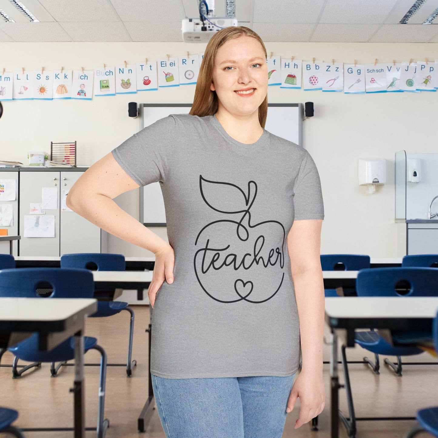 Teacher w/Apple T-shirt