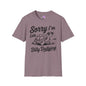 Sorry I'm Late I Was Dilly Dallying (Turtle) Adult T-shirt