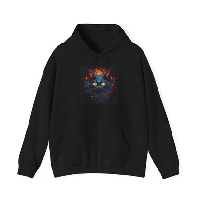 Creepy Black Cats 12 Heavy Blend™ Hooded Sweatshirt