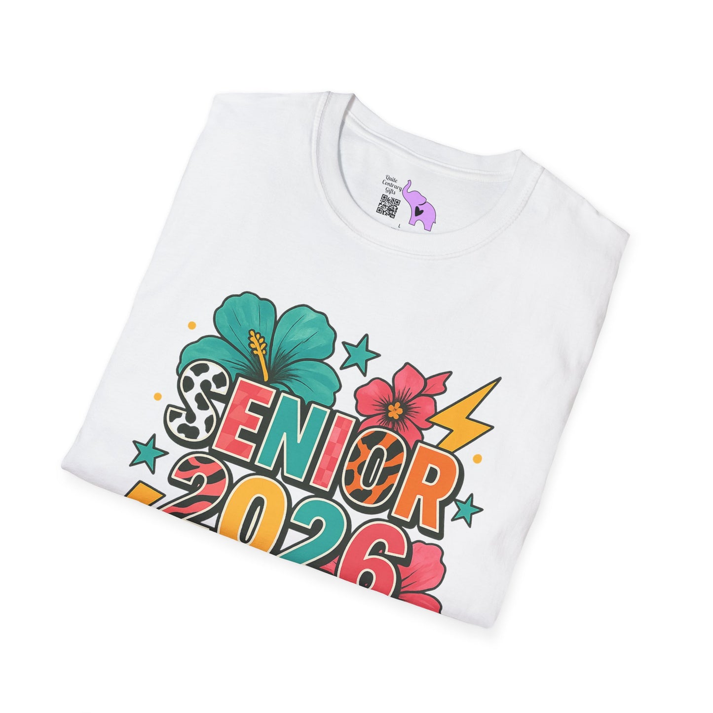 Senior 2026 Flower Power Adult T-shirt