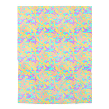 Dreamsicle Camo Baby Swaddle Blanket
