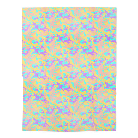 Dreamsicle Camo Baby Swaddle Blanket