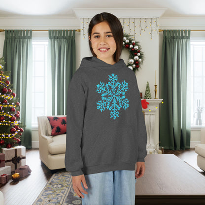 Large Snowflake Youth Hoodie