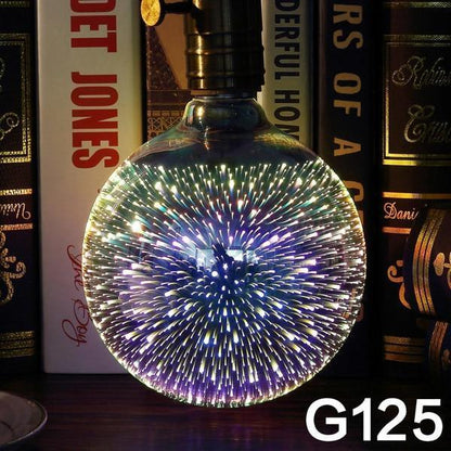 LED Firework Light Bulb Bottle Heart Holiday Lights Novelty Christmas Lamp