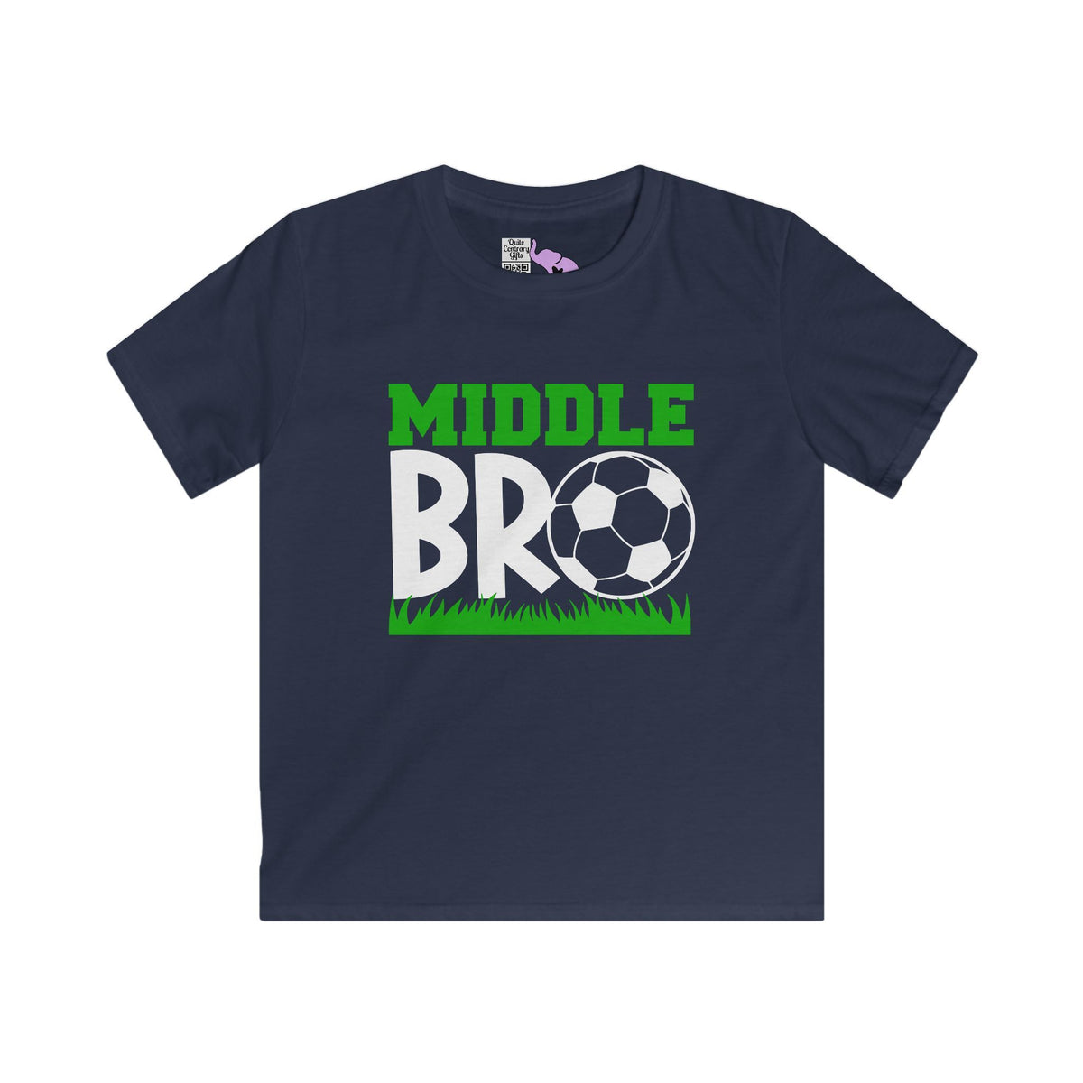 Middle Bro (Soccer Ball) Youth Softstyle Tee