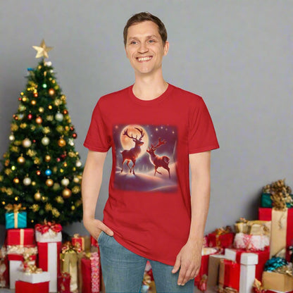 Reindeer Playing in North Pole T-shirt