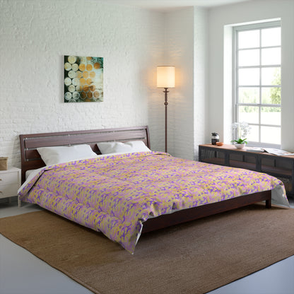 Peach Sorbet Camo Comforter