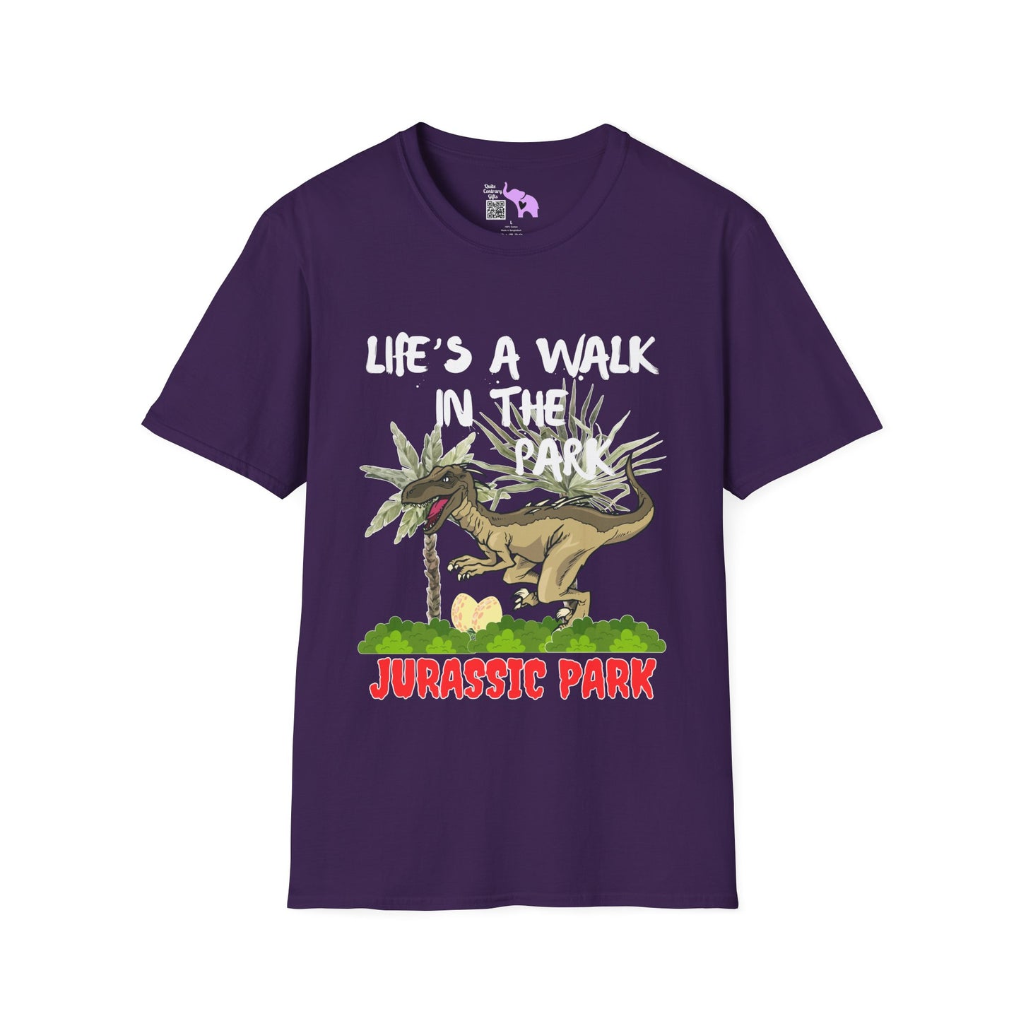 Life's Like A Walk In The Park... Jurassic Park Adult T-shirt