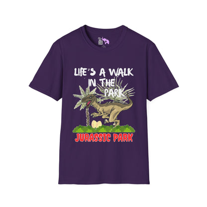 Life's Like A Walk In The Park... Jurassic Park Adult T-shirt