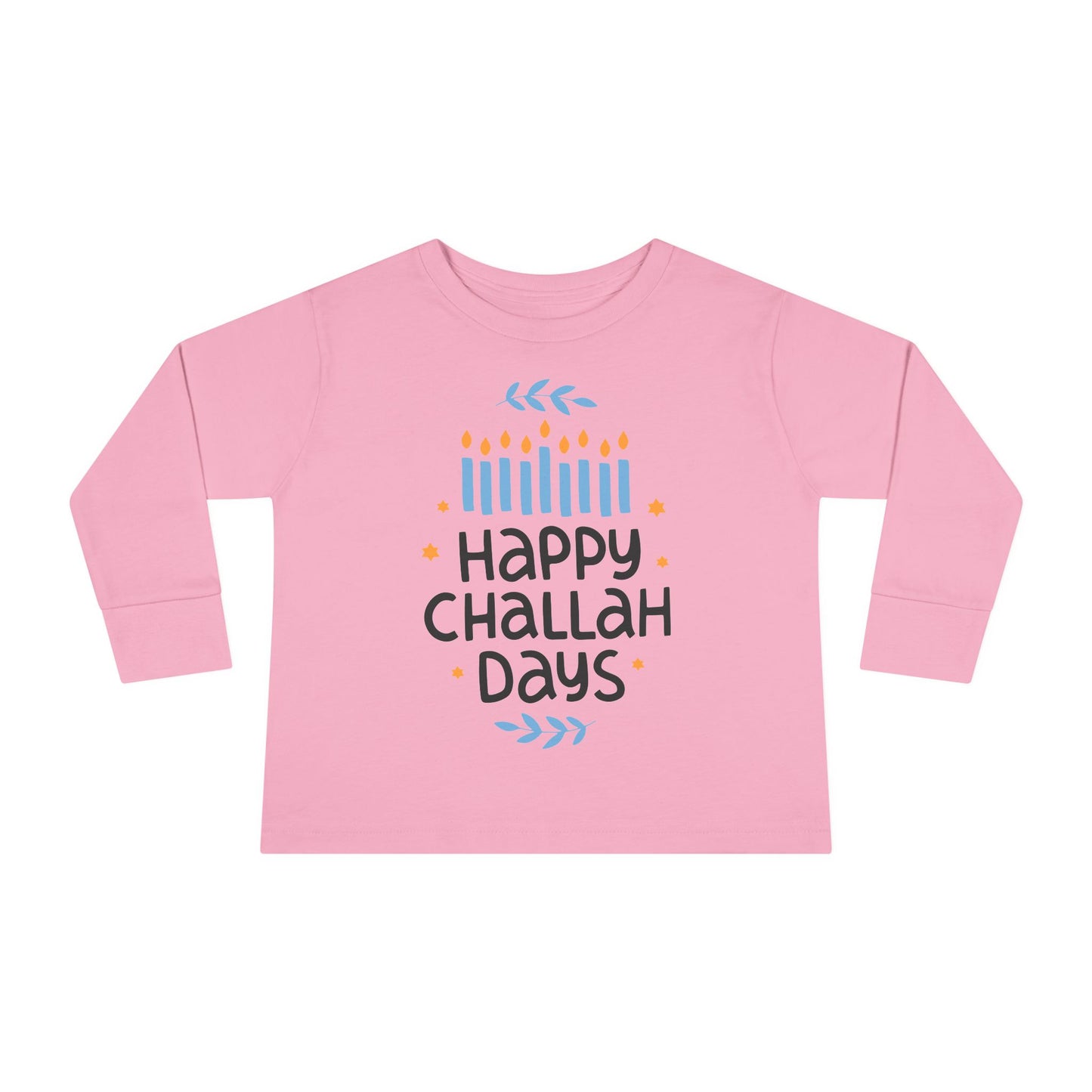 Happy Challah Days Toddler Long Sleeve Tee