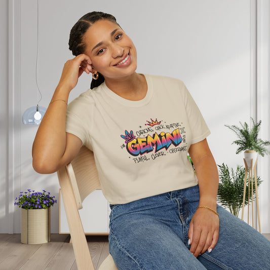 Gemini Street Art Adult T-shirt