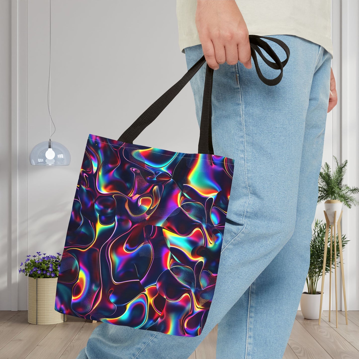 Holographic Mirage Canvas Tote Bag
