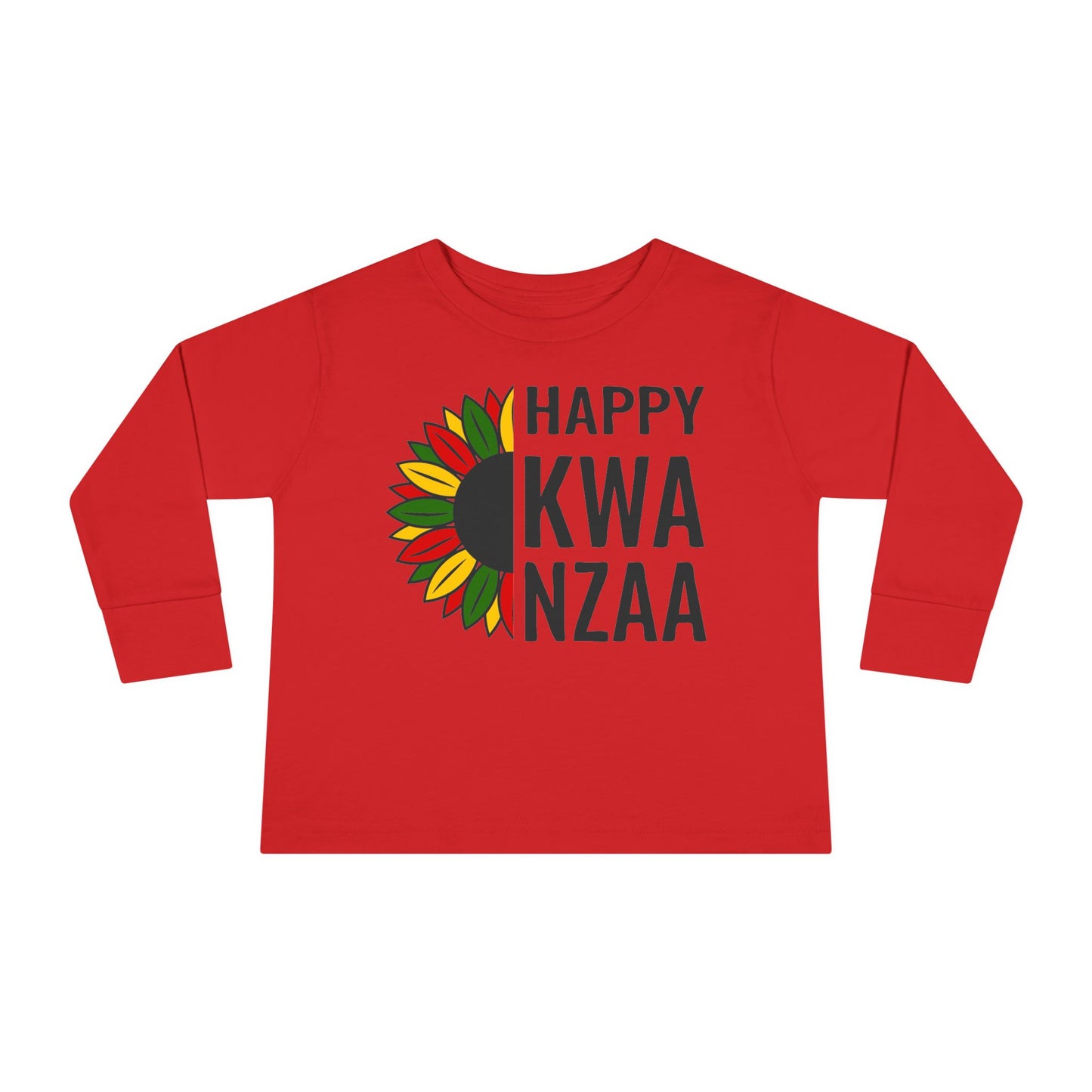 Happy Kwanzaa (Sunflower) Toddler Long Sleeve Tee