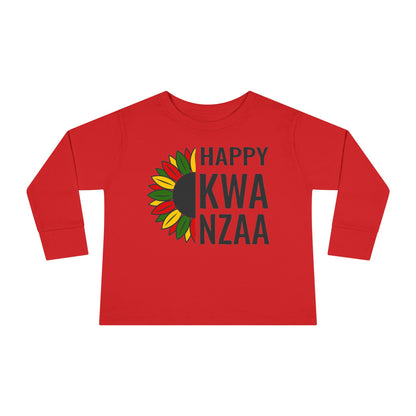 Happy Kwanzaa (Sunflower) Toddler Long Sleeve Tee