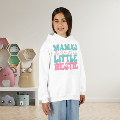 Mama's Dramatic Little Bestie Youth Heavy Blend Hoodie