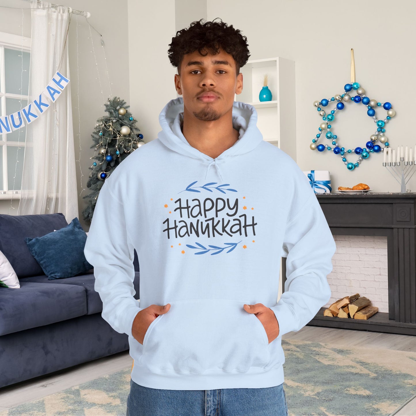 Happy Hanukkah 2 Adult Heavy Blend™ Hooded Sweatshirt