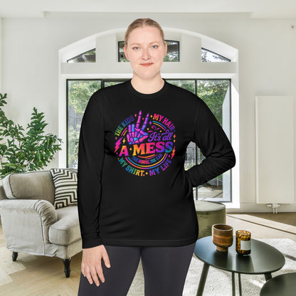 It's All A Mess Adult Long Sleeve Tee