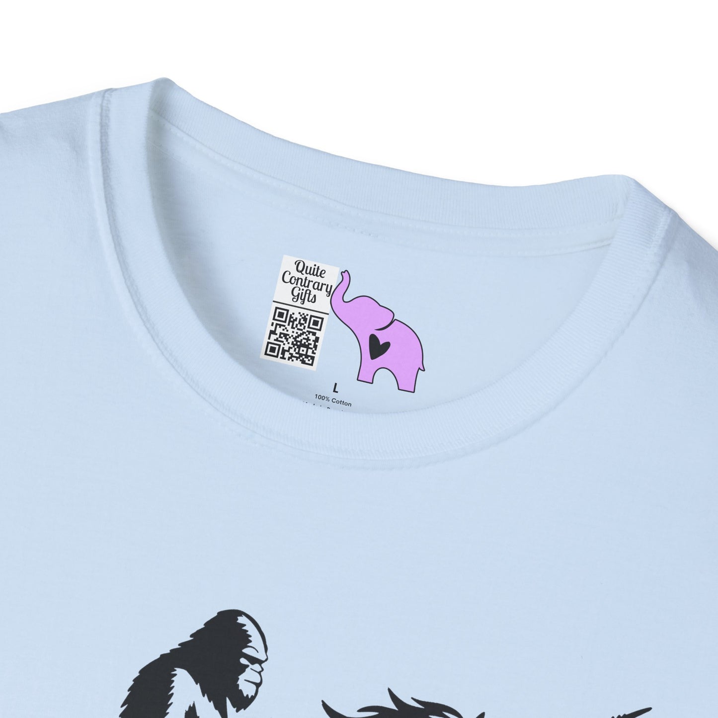 Bigfoot Rides A Unicorn Adult T-shirt