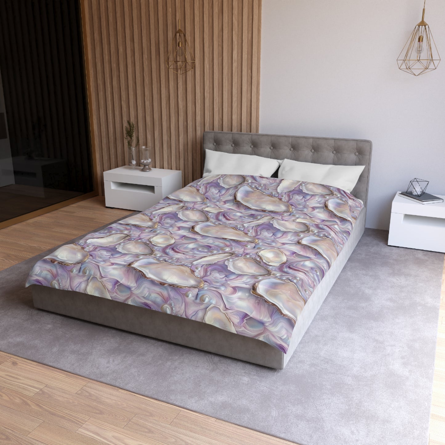 Purple Opalescent Dreams Microfiber Duvet Cover