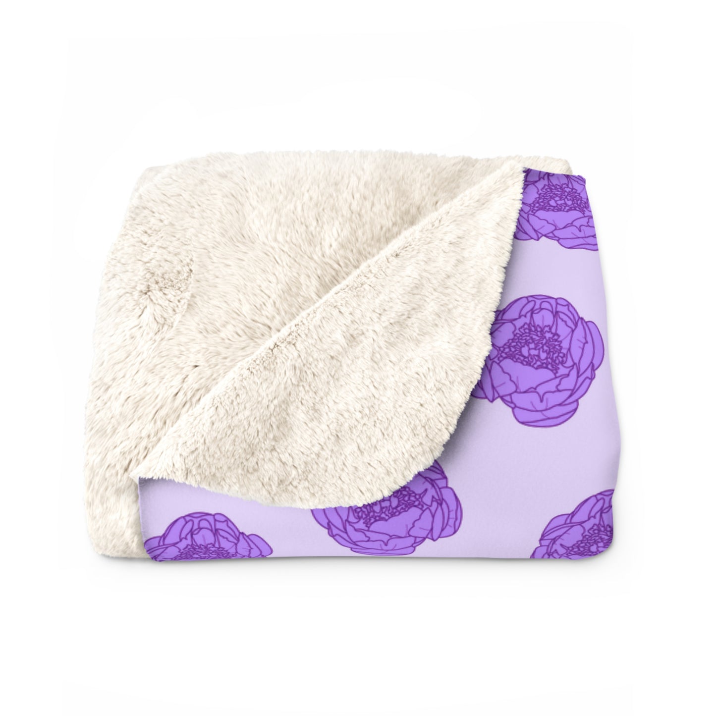 Lilac Mist Peonies Basic Bedding Set