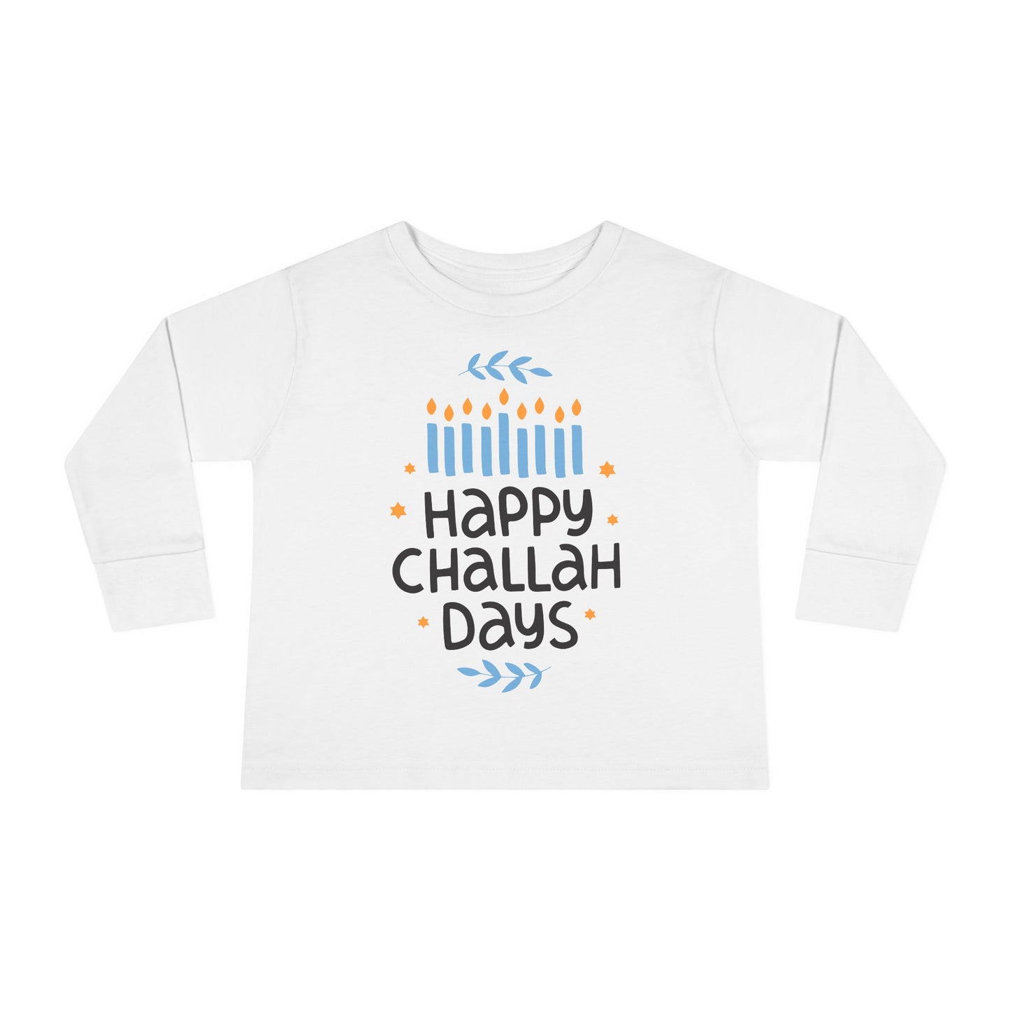 Happy Challah Days Toddler Long Sleeve Tee