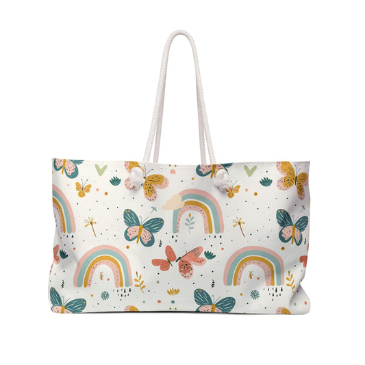 Whispering Wings & Rainbows Weekender Bag
