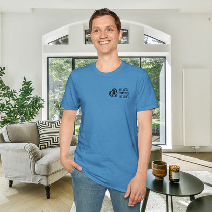 "Go With Purpose In Heart" Hinckley Quote Adult T-shirt
