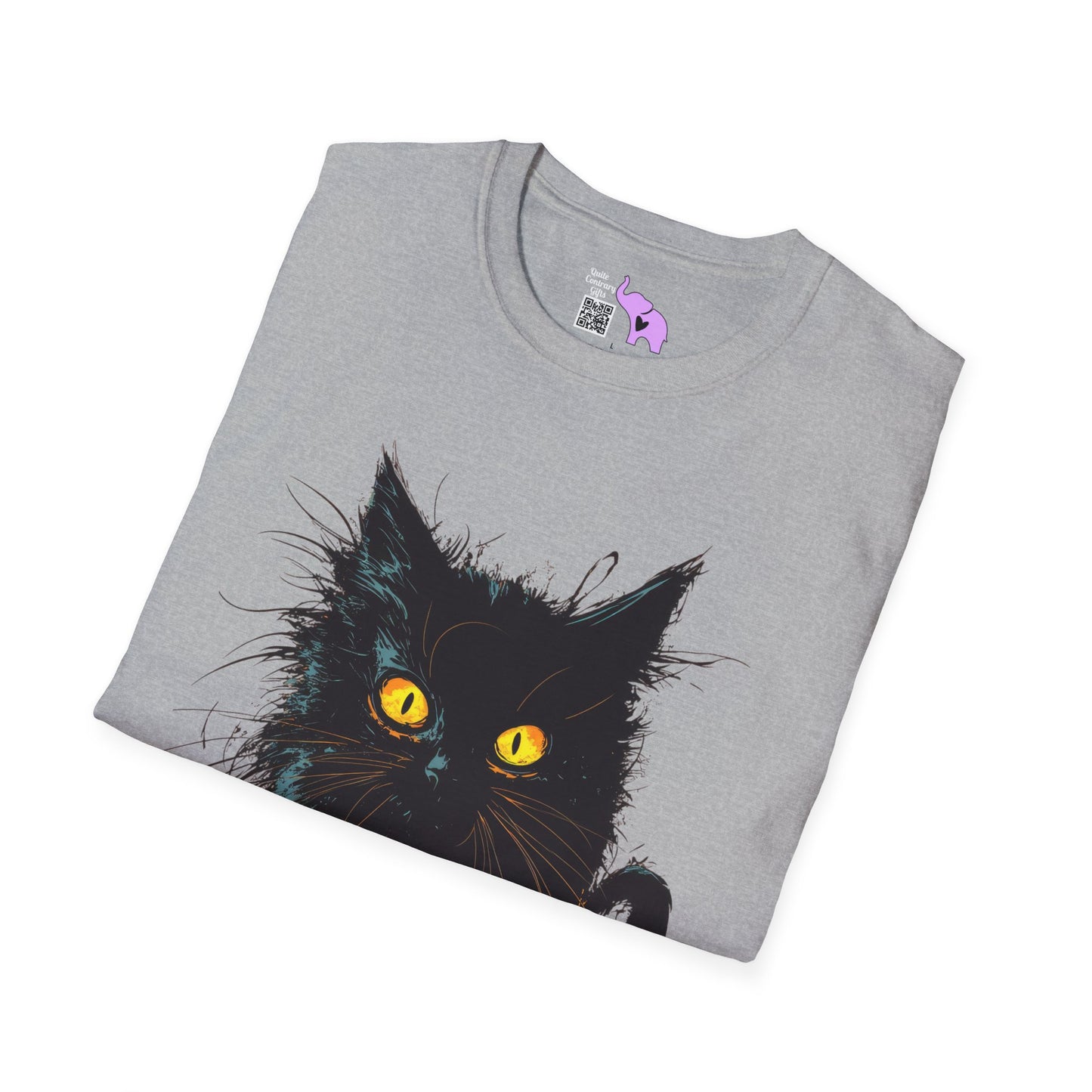 Black Kitten Adult T-shirt