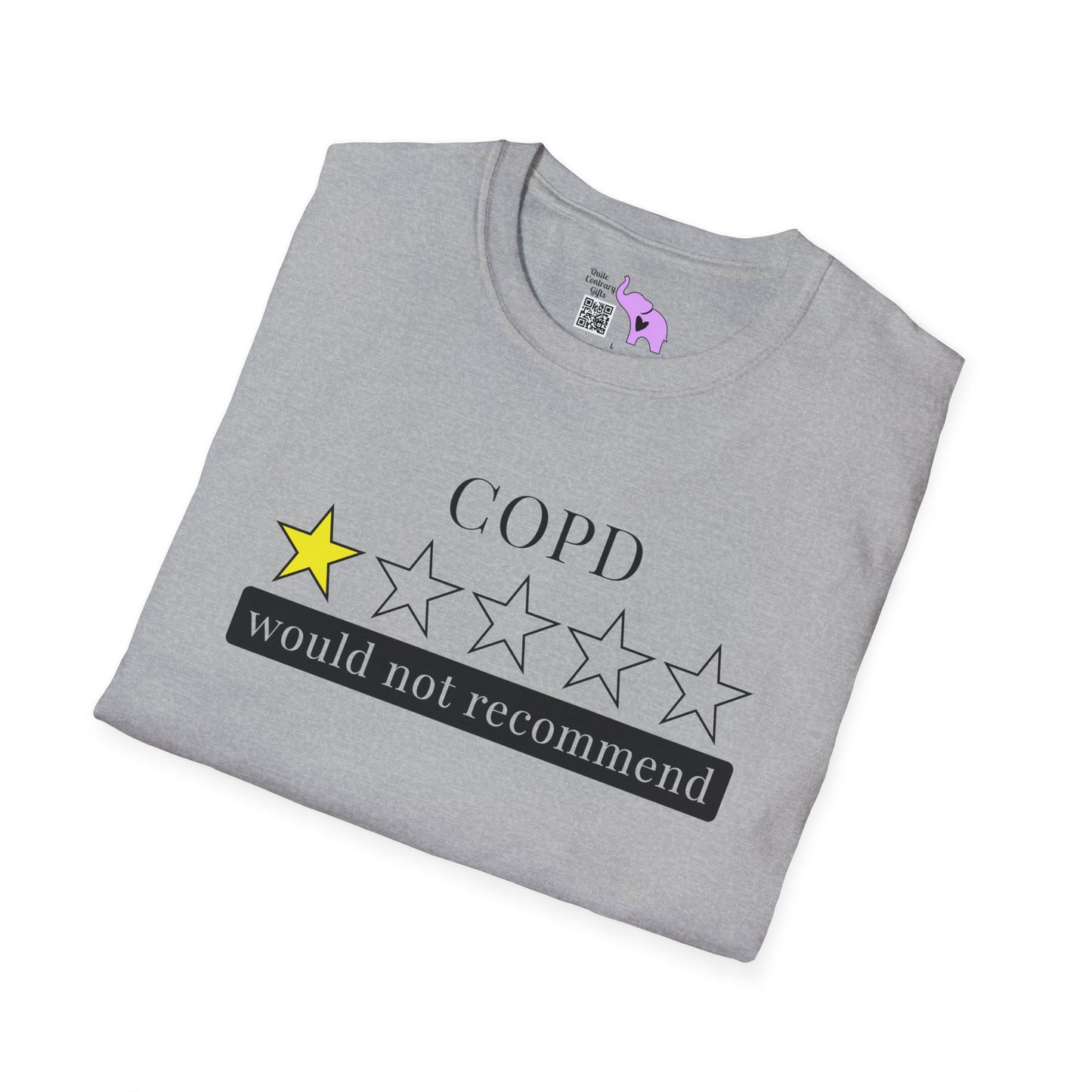 COPD 1 Star Would Not Recommend Adult T-shirt
