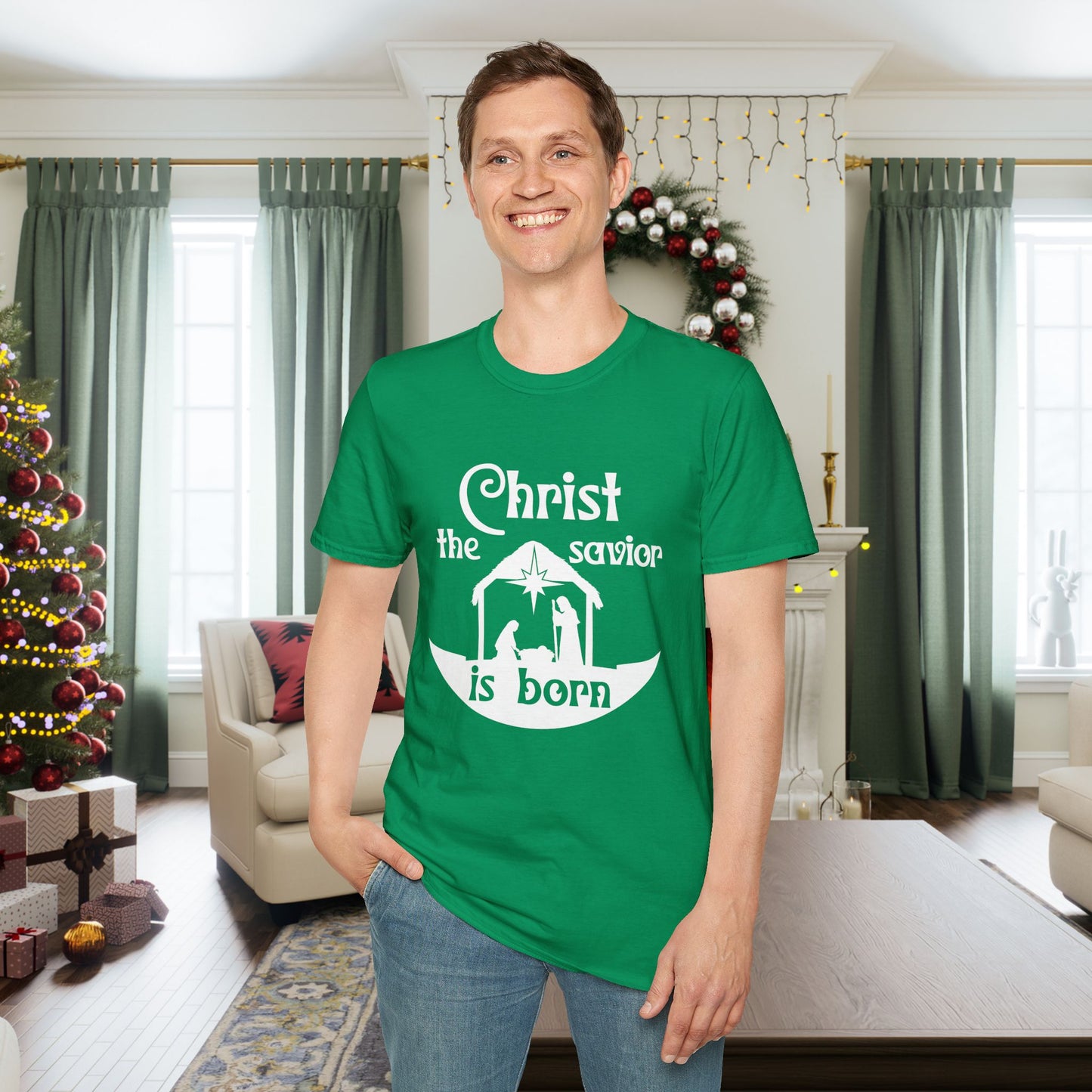 Christ The Savior is Born Adult T-shirt