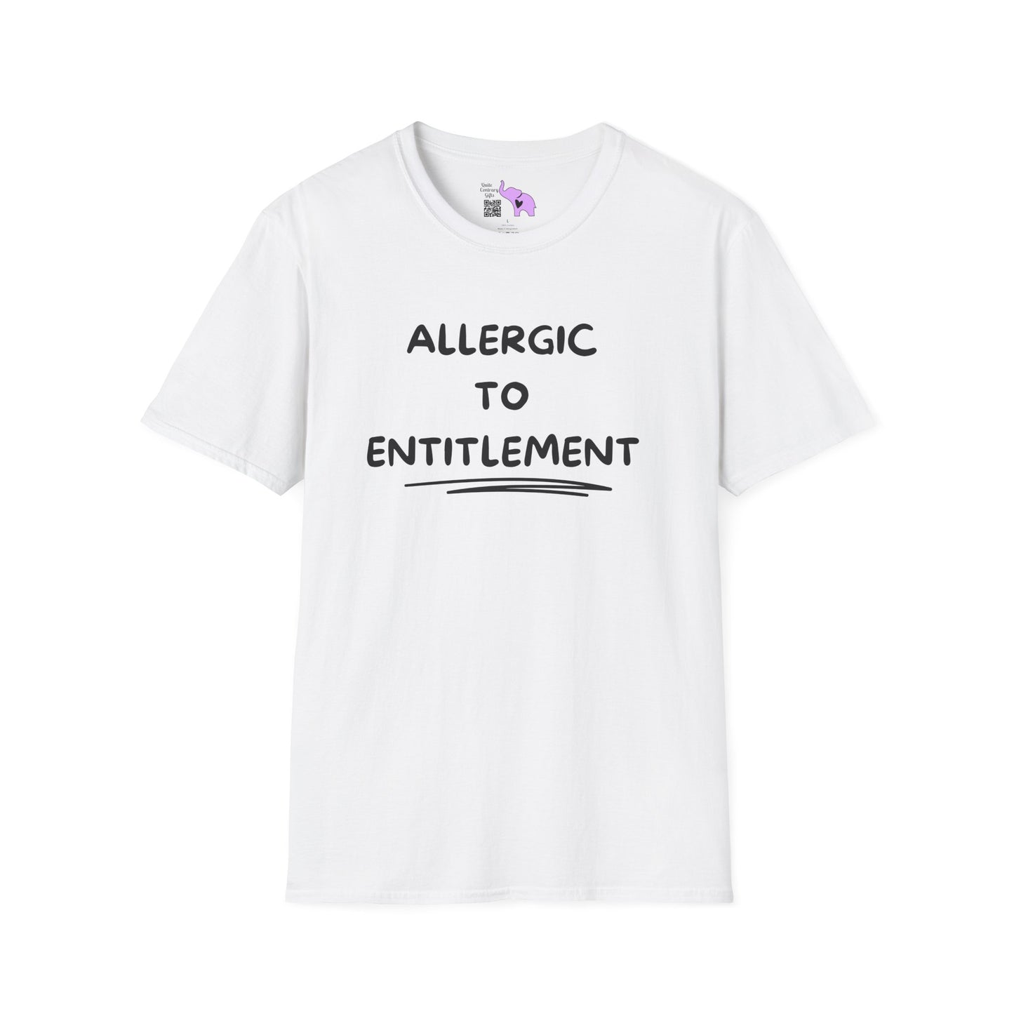Allergic To Entitlement Adult T-shirt