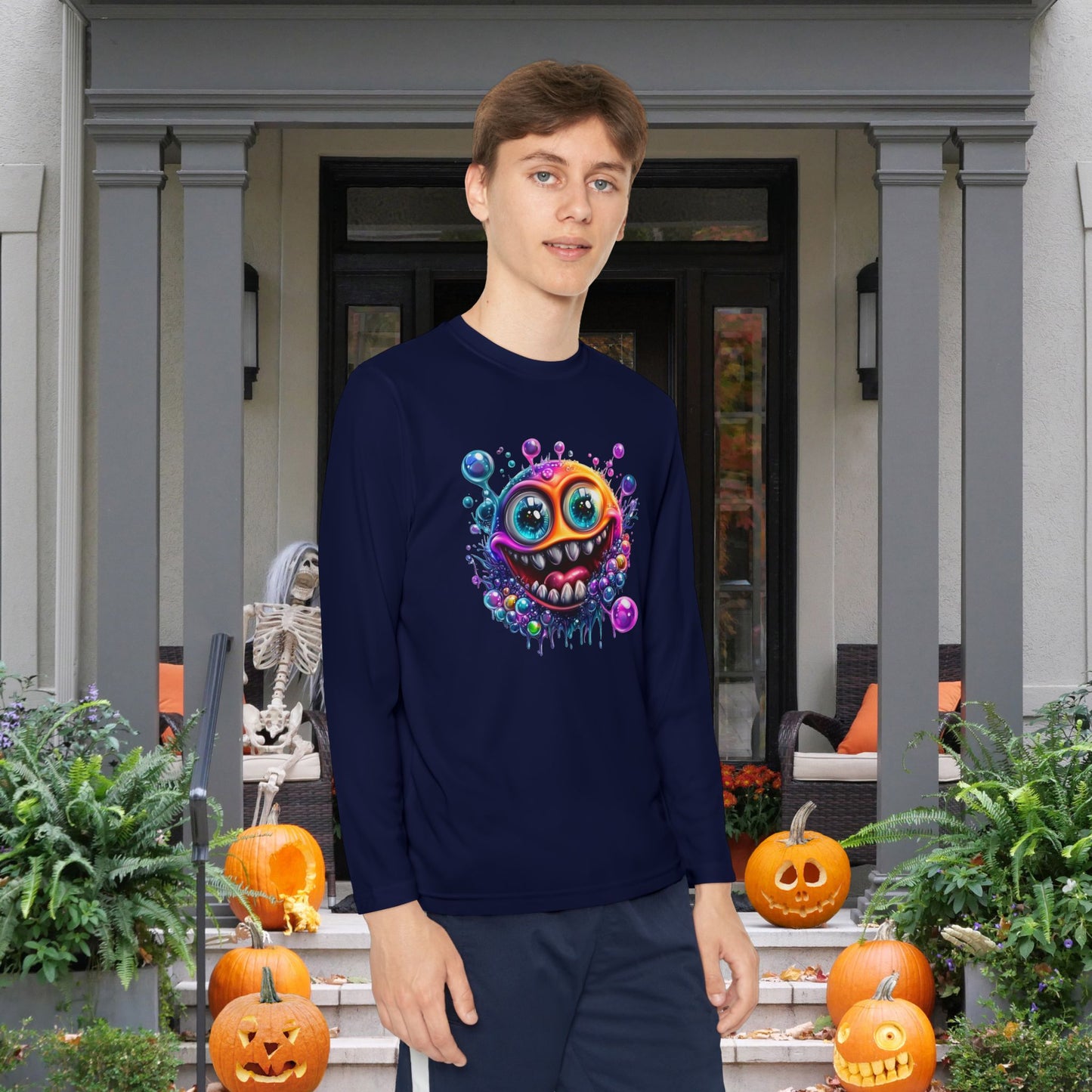 Bubbly Monster Youth Long Sleeve Tee