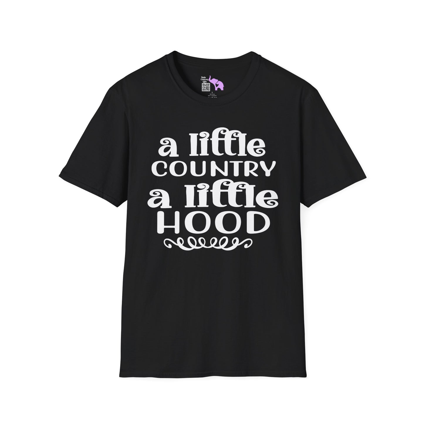 A Little Country A Little Hood Adult T-shirt