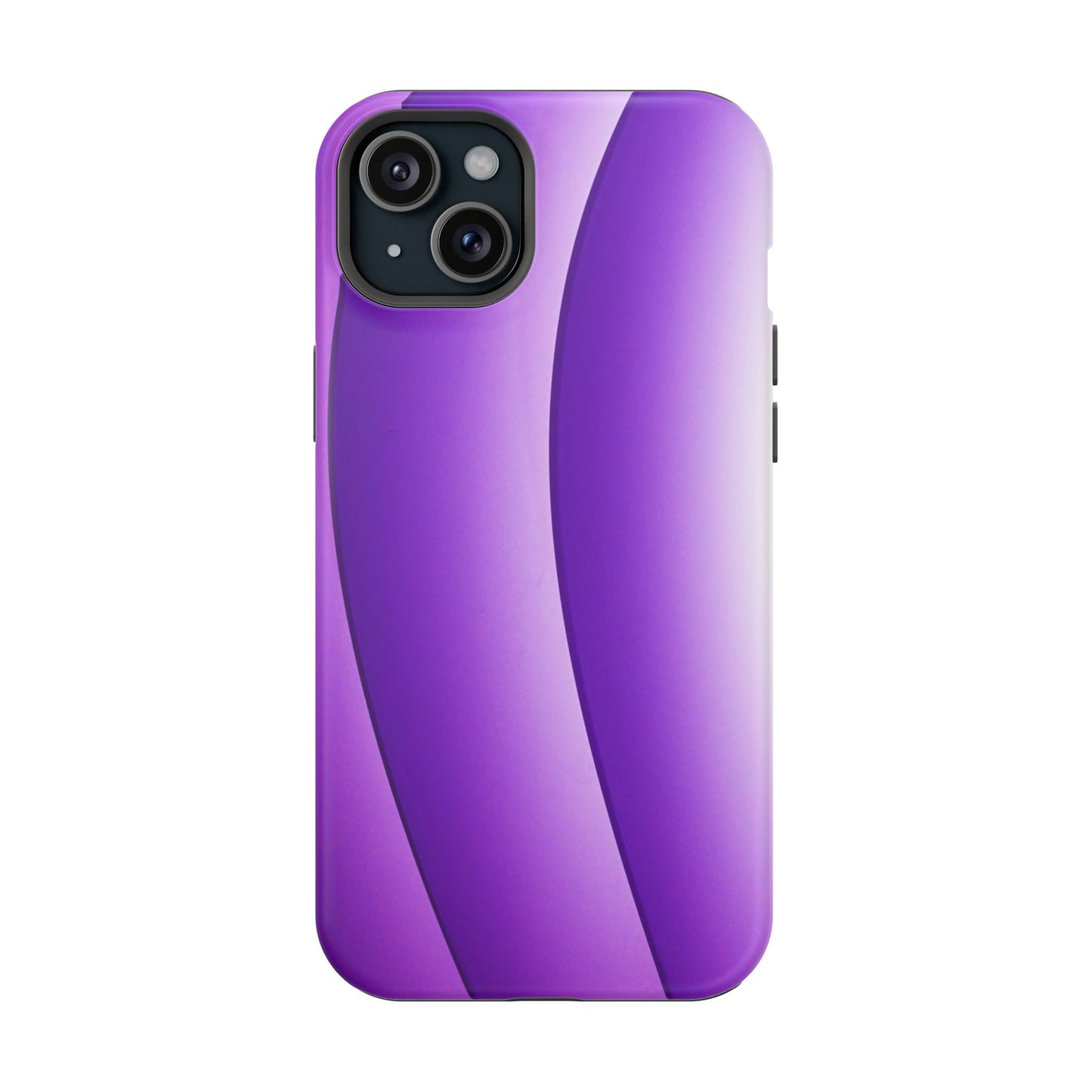 Purple Gradient Stripes MagSafe® Compatible Tough Case for iPhone