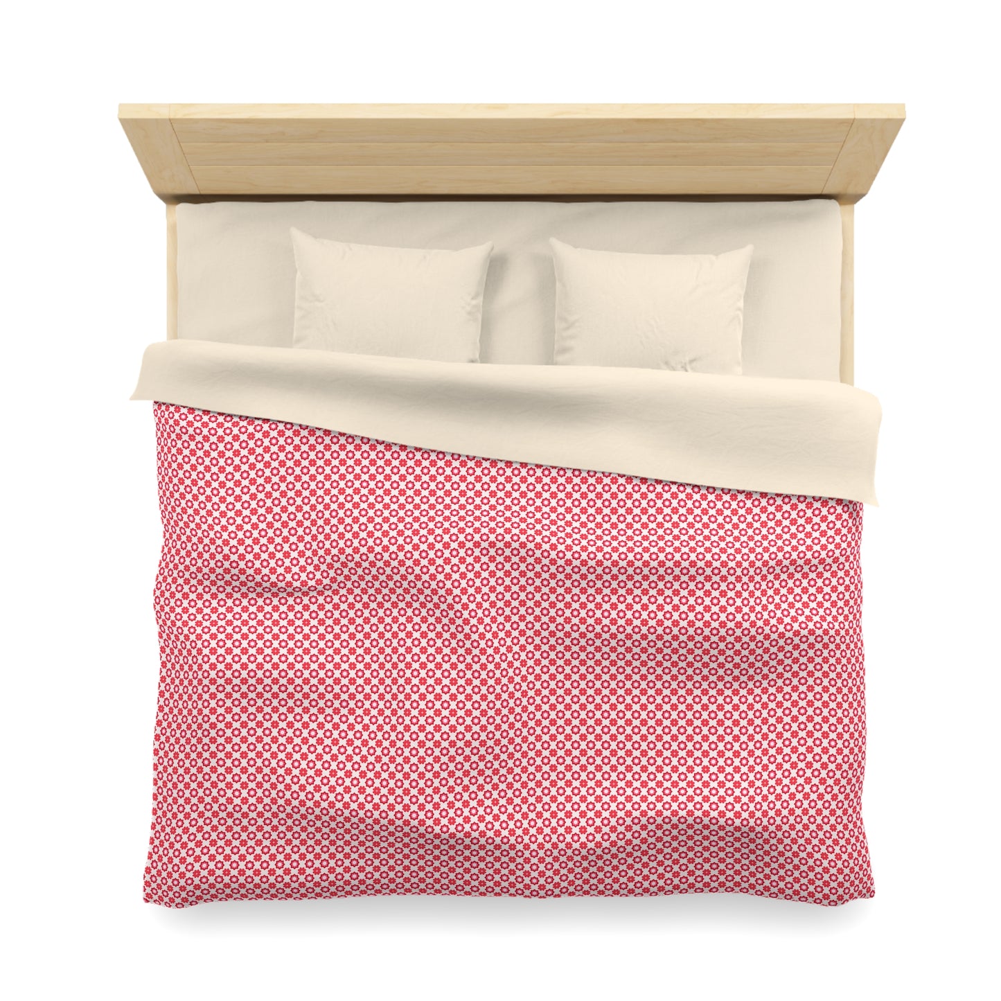 Scarlet Star Garden Microfiber Duvet Cover